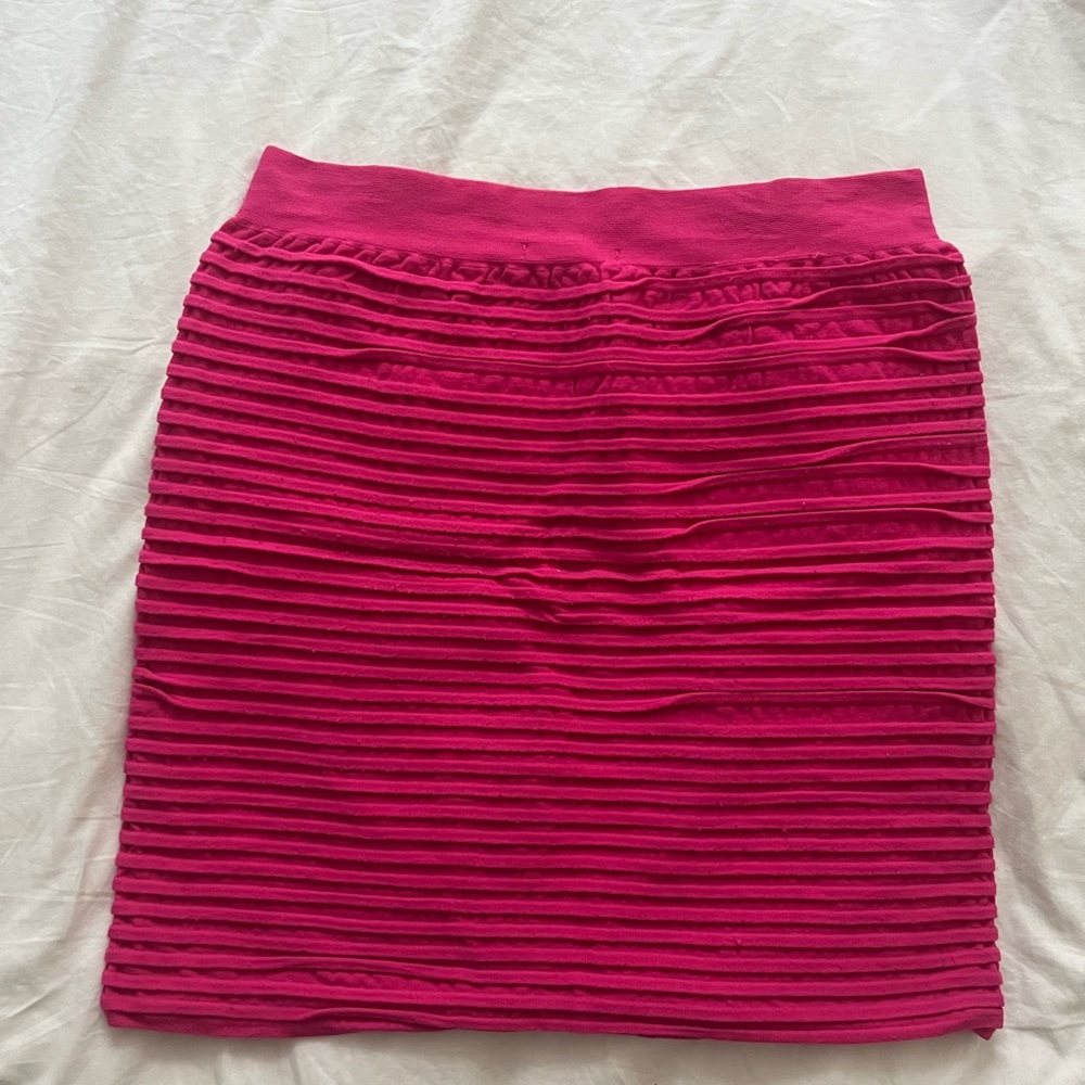 Vix Fuchsia Pencil Skirt